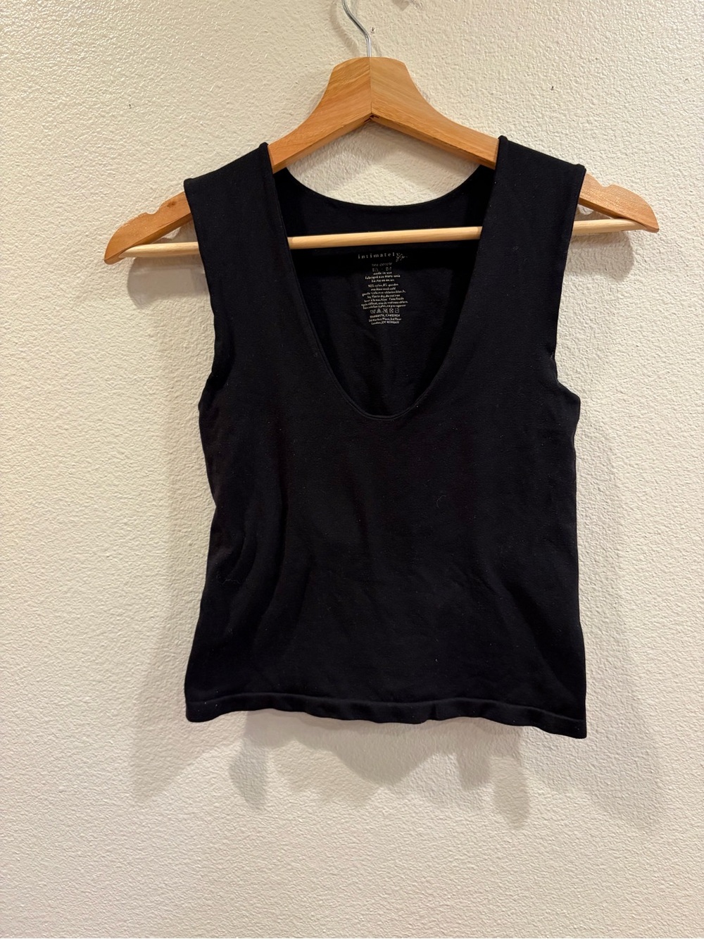 3/$15 Classic Black Scoop Tank Top